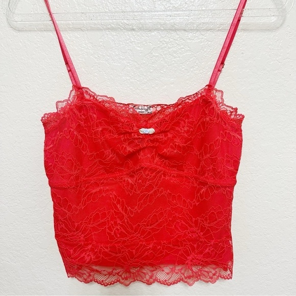 New Free People Lacey Essential Cami red size S - Picture 4 of 10